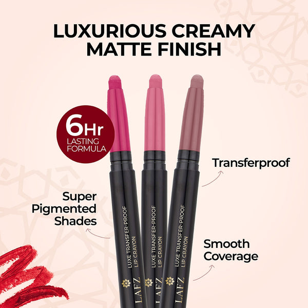 Lafz Luxe Transfer Proof Lip Crayon 1.4 GM