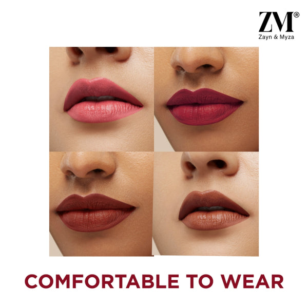 ZM Zayn & Myza Transfer Proof Power Matte Lipstick 3.2 GM