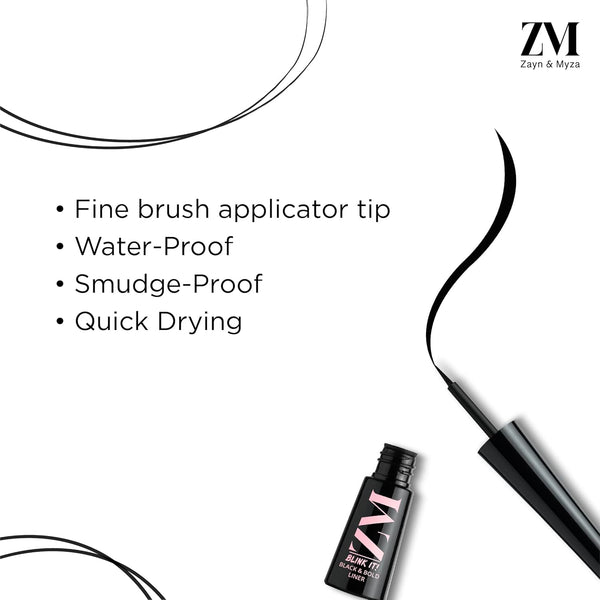 ZM Zayn & Myza Matte Eyeliner Blink IT Black & Bold - 3ML