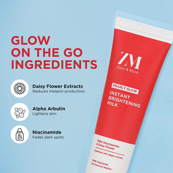 ZM Pearly Glow Insta Brightening Milk Tube 25 ML