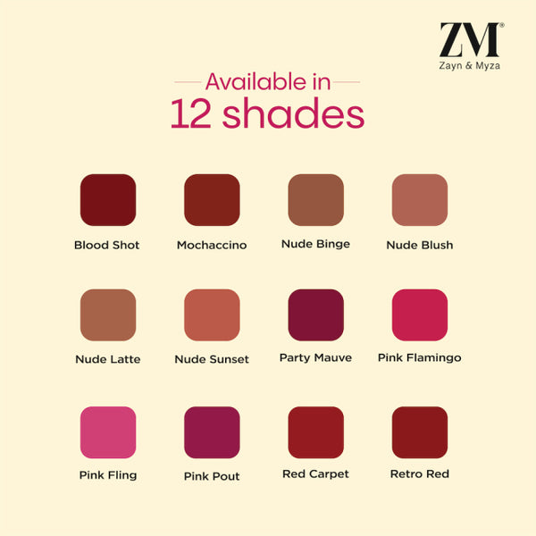 ZM Zayn & Myza Stay Matte Liquid Lip Color 6 ML